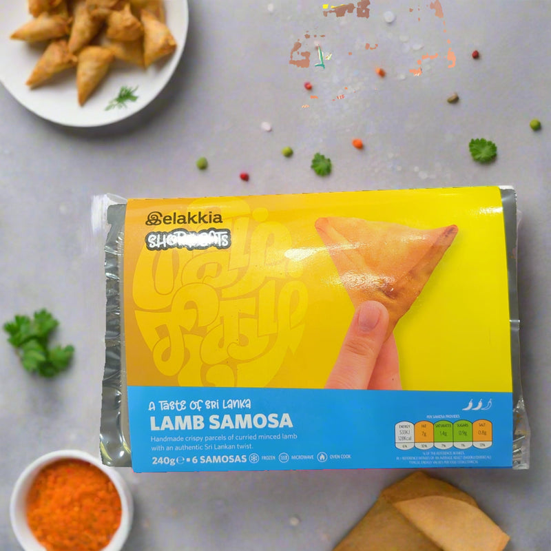 Elakkia Frozen - Lamb Samosas 6 Pieces