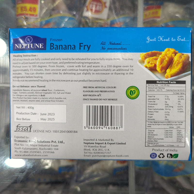 Neptune Banana Fry Frozen 400g