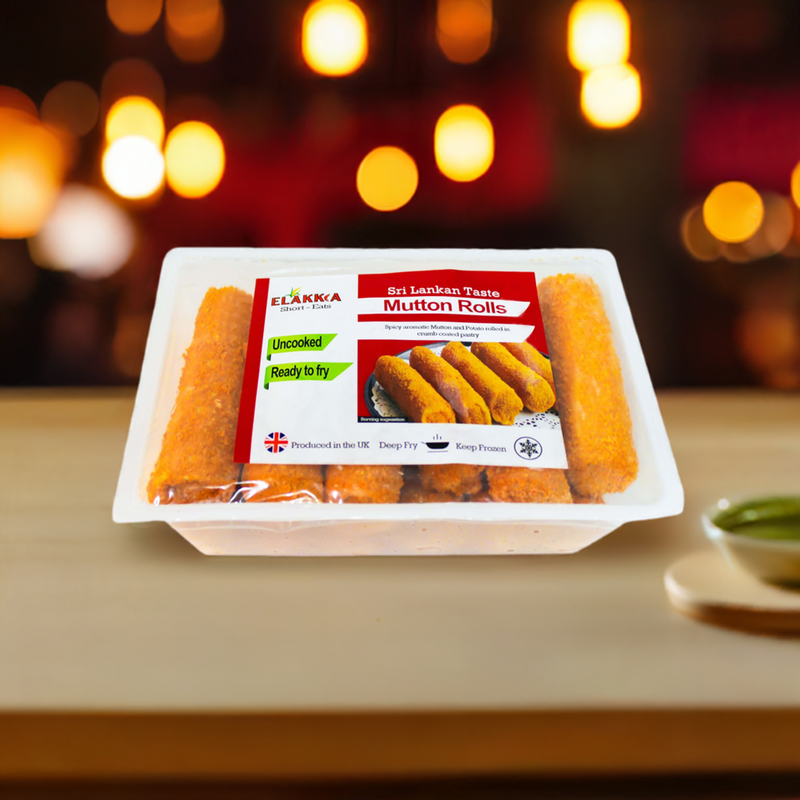 Elakkia Frozen Mutton Rolls (Uncooked): Sri Lankan Savory Snack