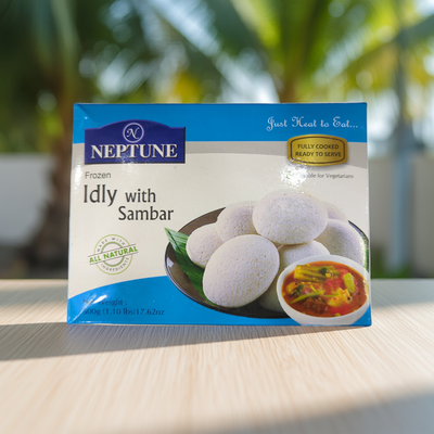 Neptune  Frozen Idly with Sambar 500g