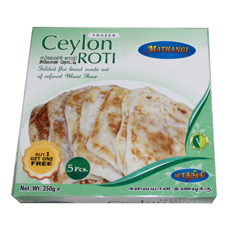 Buy 1 Get 1 Free! Mathangi Frozen Ceylon Roti, 350g | Sri Lankan Food